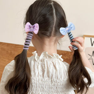 【แคสเทิล】สายโทรศัพท์การ์ตูนน่ารักยางรัดผมเด็กผู้หญิงหางม้ายืดหยุ่นวง S อุปกรณ์เสริมเชือกรัดผมถักหวาน