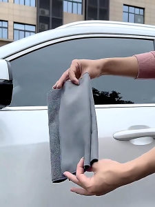 2pcs Microfiber car wash towel double-sided high-density car exterior cleaning interior care towel