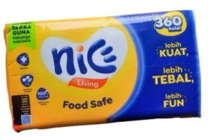 tisu nice 180 sheet 2 fly tisu lembut pembersih wajah