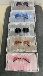 Mắt Kính Thời Trang Kính Râm Form Nhiều Góc Xi Ốc không Viền Cao Cấp 999 Phong Cách