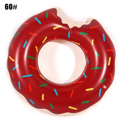 Inflatable Donut Swimming Ring Safe Pool Float Summer Outdoor Activitives Party Eco-Friendly Cute Kids Adult Swimming Circle