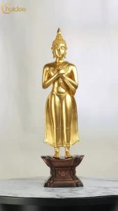 พระประจำวันศุกร์ พระพุทธรูปปางรำพึง เสริมบารมี ความเจริญรุ่งเรือง ของขวัญมงคล สีทอง