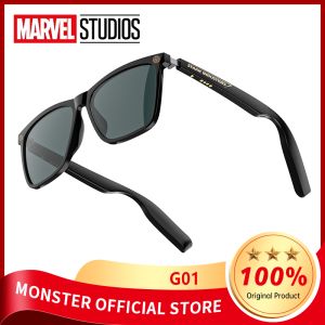 MARVEL Bluetooth 5.4 Glasses with Mic Mobile Polarized Light Sunglasses Earphone Wireless Headset for Outdoor Sport Driving Riding Glasses