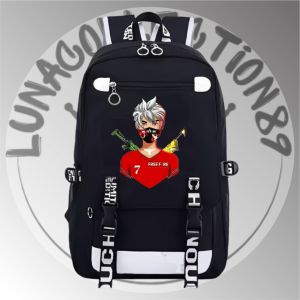 Tas Ransel Anak Sekolah Free Fire89 Terbaru Cewe/Cowo Sablon DTF Premium Untuk Anak Smp Sd Tk Paud