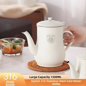 YUYOU | Durable High Capacity Stainless Steel Water Pitcher