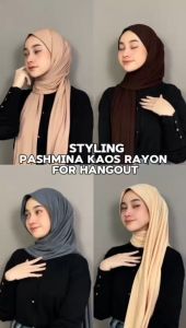 PASHMINA KAOS RAYON SUPER//PASHMINA TURKI SHAWL PASHMINA KAOS RAYON KERUDUNG INSTAN