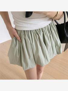 Váy Ngắn Xếp Ly Hoa Ngọt Ngào Cho Nữ Mùa Hè Phong Cách Mới Thường Ngày Nhẹ Nhàng Váy Ngắn Chữ a Chống Ánh Sáng Váy Xếp Ly