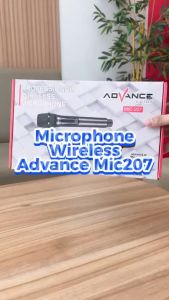 Advance MIC 207 Profesional 2 Mic Wireless Microphone Karoke Mic Duet