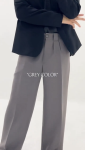 APOLLO กางเกงไม่ต้องรีด กางเกงแบ็คกี้ ขากระบอกใหญ่ ทรงสวย ไม่ต้องรีด IPA BAGGY (3 สี)