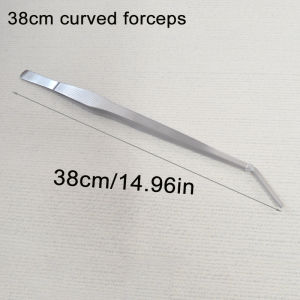 Aquarium Stainless Steel Tweezers Straight Curved Water Grass Aquatic Plants Clip Pliers Long Tweezers Fish Tank Cleaner Tools