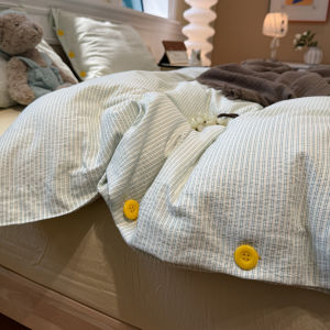 ZHIDING | Bộ Chăn Ga Gối Cotton Sạch Mềm Loại A 4 Món