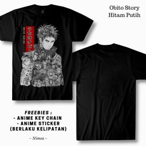 Kaos Obito Story Hitam Putih - Nimea