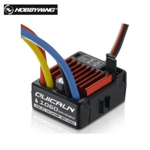 HobbyWing QuicRun 1060 60A Brushed ESC 2-3S Waterproof Electronic Speed Controller For 1:10 Axial SCX10 TRX4 TRX6 D90 HPI RC Car