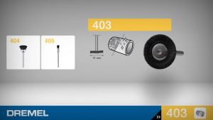 DREMEL 403 Bristle Brush 19 mm - 2pcs/pkt