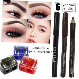 Dnm Wood Dark Brown Eyebrow Pencil Waterproof Sweat Easy Eyebrow Pencil