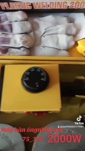 Bộ máy hàn ống nhiệt PPR 75-110mm .-  2000W . Có núm điều chỉnh nhiệt độ. (hiệu con cá heo)
