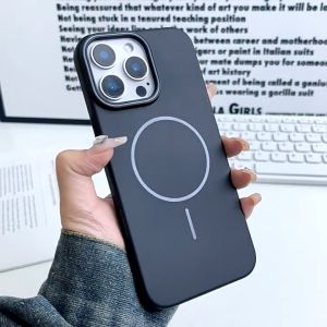 เคส สำหรับ iPhone 11 13 12 14 15 16 Pro Max 16 pro เคสโทรศัพท์แบบแม่เหล็ก เคสไอโฟน ที่วางโทรศัพท์ กันกระแทก สีมาการอง