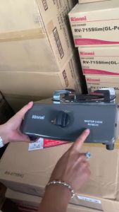 Bếp gas dương Rinnai RV-MC15G mặt bếp men và kiềng bếp men - Hàng chính hãng.