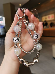ZHENGEGE | Handmade Cartoon Graffiti Round Beads Glow In The Dark Charm Mobile Phone Lanyard Anti-Lost