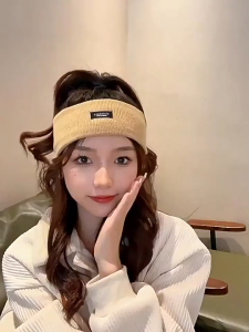 Knitted Elastic Headband All-Match Headband Sports Headwear Headband Solid Color Simple Comfortable.