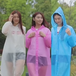 CHAINSHOP KIDS Raincoat EVA Raincoat Waterproof Windproof Adult & Kids Suitable Size Raincoat