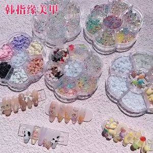 Nail Accessories Nail Art Decorations Charms Cartoon Cute Lollipop Mix Colors Mini Butterfly Candy 3D Jelly DIY Manicure Bead
