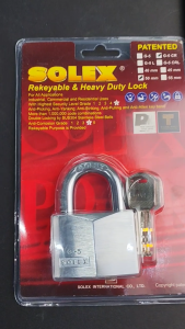 Solex G5 heavy duty pad lock pad locks in various sizes brass and chrome for industrial and commercial use