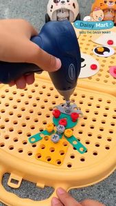 Bộ đồ chơi kỹ sư 260 chi tiết kèm khoan điện và hộp đựng