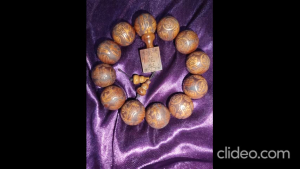 Wooden Bracelet (Big-Leaf Rosewood) Lucky Money 12 X 20mm (Selected)