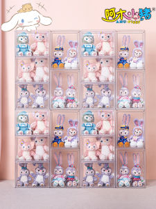 Acrylic Doll Storage Box Transparent Plush Toy Storage Basket Childrens Soft Toy Organizer Scandinavian Style Home Decor