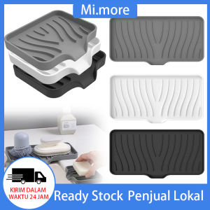 Mi.more Holder Sabun Kitchen Soap Sponge Drain Rack Bahan Silikon Ukuran 25.4x13.2cm / 12x10cm Untuk Dapur Kamar Mandi