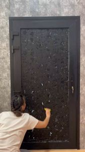 ฟิล์มติดกระจกบ้าน สุญญากาศ ลายดำทึบแสง100% กันคนมอง100% กันแสงแดด100% ลอกออกไม่ทิ้งคราบ ติดง่าย ราคาประหยัด สติ๊กเกอร์ติดกระจก Window film PVC ฟิล์มติดกระจก PVC สติกเกอร์ติดกระจกบ้าน PVC