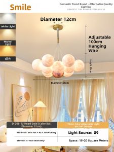 Smile | Nordic 3D Modern Creative Moon Bubble Pendant Light