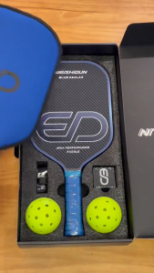WEISHIUDN Pickleball Paddle | Dual T700 & Kevlar | Hot Press Red/Blue | Pro Gift Set