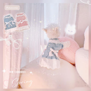 LoYa Early Spring Pet Sweater Dress Princess Cat Dog Clothes Comfortable Cute Spring Autumn Outfit Pet Fashion Accessories
