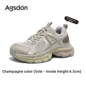 Agsdon | Thick Sole Breathable Vintage Platform Daddy Shoes