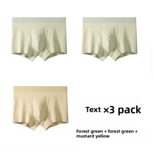 MiiOW | Mens Cotton Underwear Breathable Boxer Shorts Pure Cotton Four-Corner Comfortable Soft Underpants Flat Angle Briefs Shorts