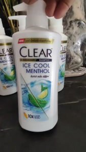 Combo 4 chai dầu gội clear bạc hà mát lạnh da đầu mỗi chai 370ml chính hãng thái lan làm sạch gàu giảm ngứa