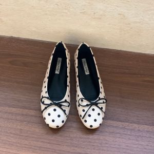 Polka Dot Bow Mary Jane Ballet Flats