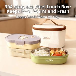 LUCKY | Microwave-safe Stainless Steel Bento Box Food Grade