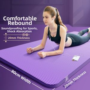 Thick Non-Slip Wide & Long Beginner Yoga Mat 20mm