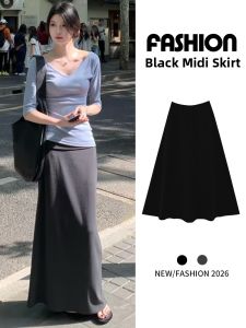 LANMENGYA | Summer Lightweight Petite High-Waist Flowy Stylish A-Line Skirt