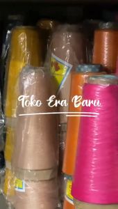 BENANG OBRAS POLYESTER MERK TULIP (kerucut) berbagai warna