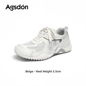 Agsdon | Breathable Thick Sole Elevating Training Shoes Women New 2026 Season