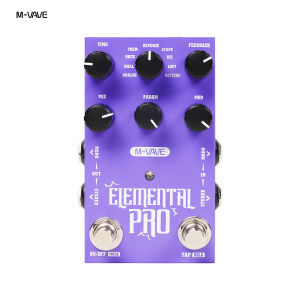 M-VAVE | M-VAVE GALAXIA Bàn Đạp Đàn Guitar Kỹ Thuật Số Với 9 Âm Thanh Trễ Elemental PRO Bàn Đạp Hiệu Ứng Âm Trầm Điện Tử Kết Cấu Hợp Kim