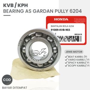 (GROSIR) LAHER 6204 HONDA BEAT VARIO SPACY SCOOPY KARBU FI KVB / BERING AS PULY KOYO BIT CARBU / BEARING LAHAR 6204 AS GARDAN PULLY PULLEY PULI / LAKER LAHER GARDAN BEAT FI 1 SET MURAH / BEARING GIGI RASIO GARDAN / BEARING GEAR BOX / BANTALAN BOLA