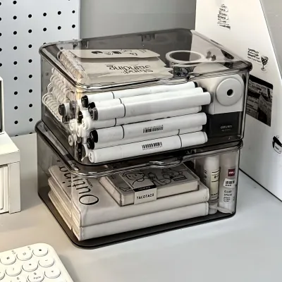Flip Transparent Acrylic Dust-proof Storage Box