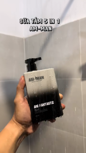 Sữa tắm gội nam hương nước hoa 5 in 1 AM-MAN AM FANTASTIC 365ml - Hàng chính hãng
