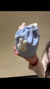 Miffy | Kawaii Miffy Thỏ Túi Bảo Quản Dây Rút Hoạt Hình Di Động Nhẹ Đồ Nhỏ Tổ Chức Cho Học Sinh Mỹ Phẩm