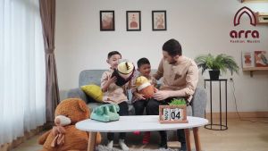 Arra Al Faruq Baju Koko Pria Lengan 3/4 Dewasa dan Anak Bahan Toyobo Size S M L XL XXL 3XL 4XL Warna Hitam Navy Putih Maroon Cream Abu Abu